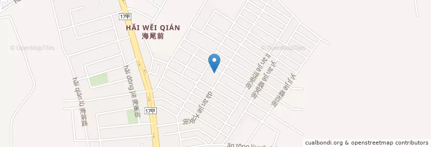Mapa de ubicacion de 理想活動中心 en 臺灣, 臺南市, 安南區.