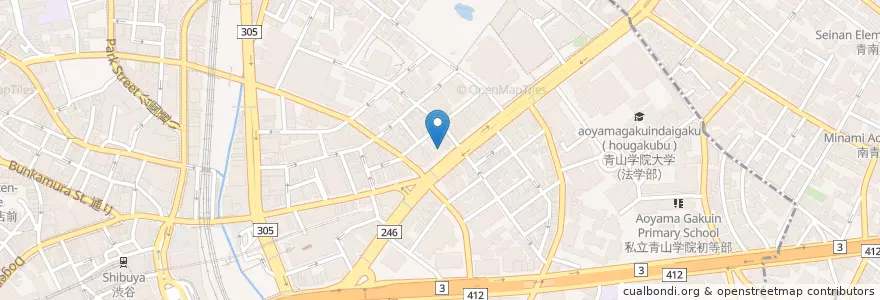 Mapa de ubicacion de しおざき内科 en 日本, 東京都, 渋谷区.
