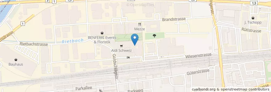 Mapa de ubicacion de Kinderkrippe am Rietpark en Suisse, Zurich, Bezirk Dietikon.