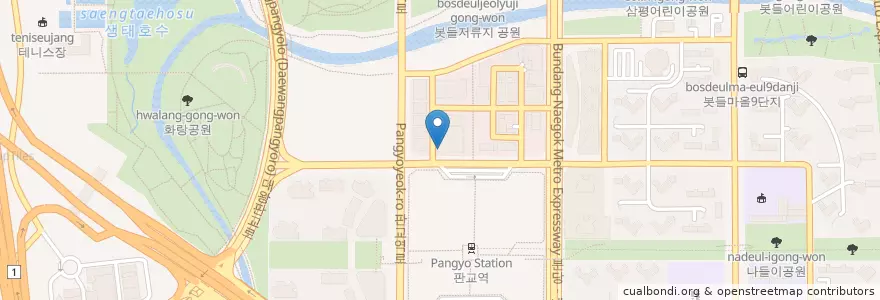 Mapa de ubicacion de PUB HARBOR en Corea Del Sur, Gyeonggi, 분당구.