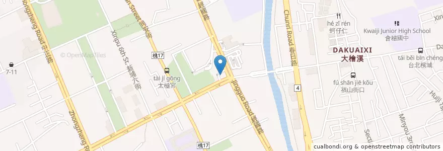 Mapa de ubicacion de 肯德基 (KFC) en 臺灣, 桃園市, 桃園區.