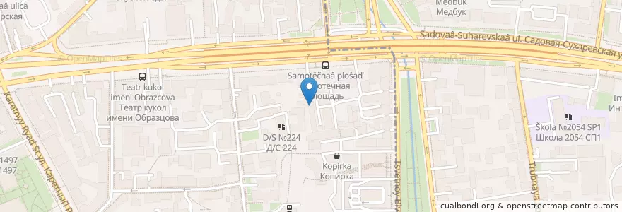 Mapa de ubicacion de Санта-Мария en Russland, Föderationskreis Zentralrussland, Moskau, Zentraler Verwaltungsbezirk, Тверской Район.