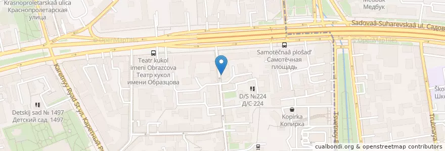Mapa de ubicacion de Dr. Scherer en Rusland, Centraal Federaal District, Moskou, Центральный Административный Округ, Тверской Район.