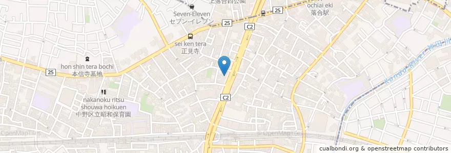 Mapa de ubicacion de 石川歯科医院 en Japón, Tokio, Nakano.