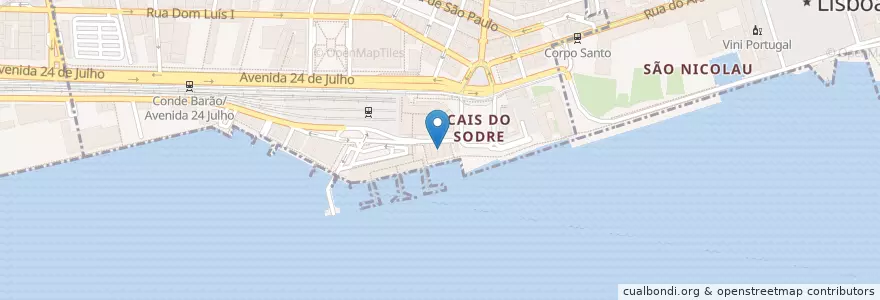 Mapa de ubicacion de Montana Lisboa en Portugal, Lisbonne.
