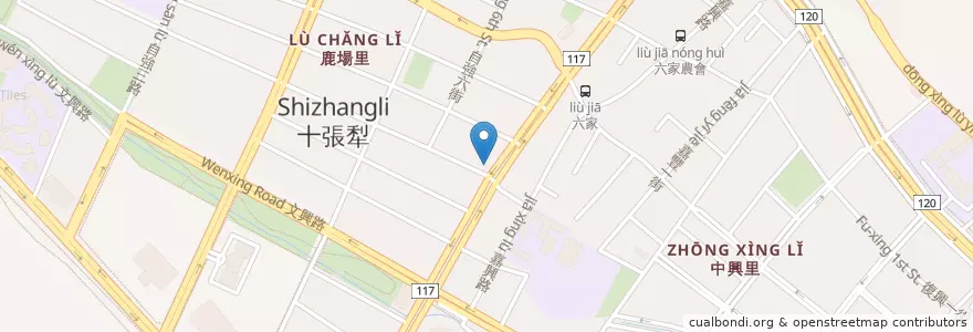 Mapa de ubicacion de Starbucks en Taiwan, Taiwan Province, Hsinchu County, Zhubei City.