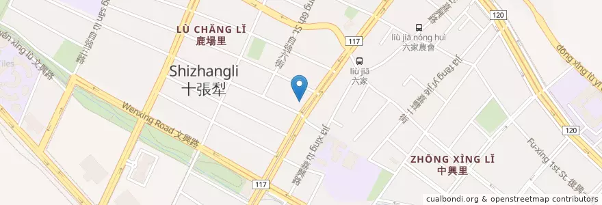 Mapa de ubicacion de 台新銀行 en Taiwán, Provincia De Taiwán, Condado De Hsinchu, 竹北市.