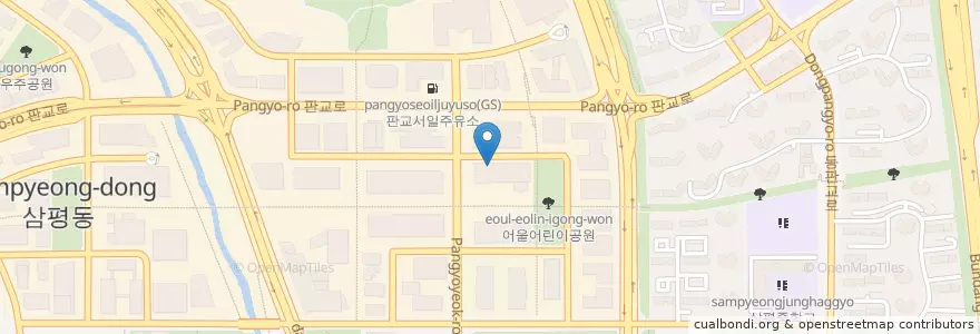 Mapa de ubicacion de 더나음한의원 (2층) en Corea Del Sud, Gyeonggi, 분당구.