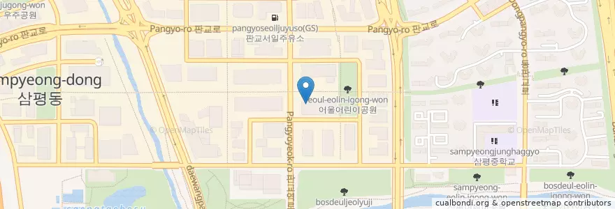 Mapa de ubicacion de 연세SD치과 (3층) en Güney Kore, 경기도, 분당구.