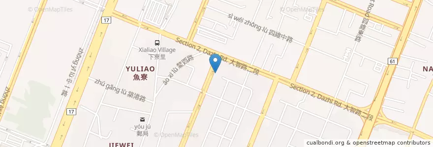Mapa de ubicacion de 四海遊龍鍋貼 en 臺灣, 臺中市, 梧棲區.