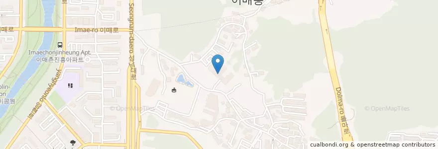 Mapa de ubicacion de 돌마고등학교 en 韩国/南韓, 京畿道, 盆唐區.