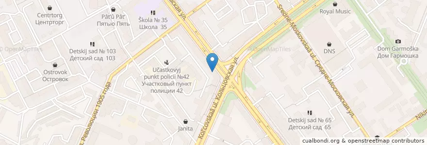 Mapa de ubicacion de Аптека 36+ en Russia, Distretto Federale Centrale, Oblast' Di Voronež, Городской Округ Воронеж.