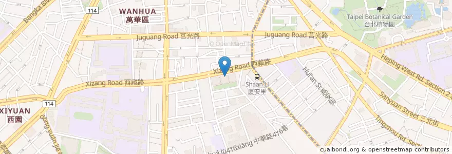 Mapa de ubicacion de 崇善中醫診所 en تايوان, تايبيه الجديدة, تايبيه, 萬華區.