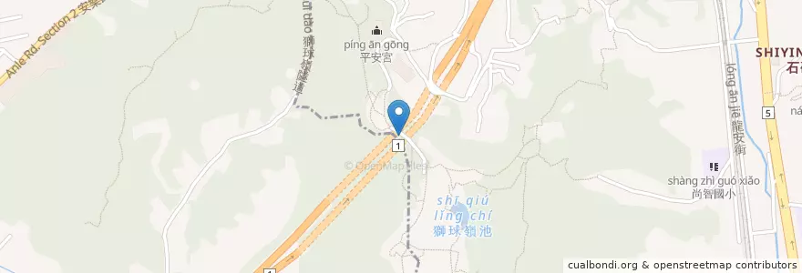 Mapa de ubicacion de 樂觀亭 en Taiwan, 臺灣省, 基隆市.