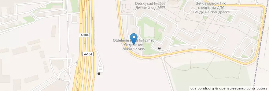 Mapa de ubicacion de Диалог en Russia, Distretto Federale Centrale, Москва, Северо-Восточный Административный Округ, Район Северный.