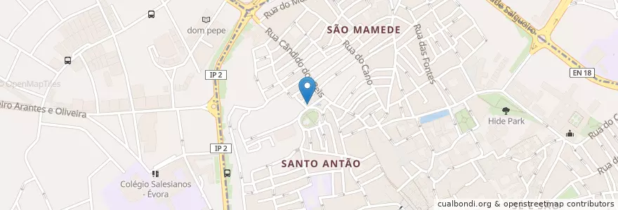 Mapa de ubicacion de EVR-00002 en Portugal, Alentejo, Alentejo Central, Évora, Évora, Bacelo E Senhora Da Saúde, Évora.