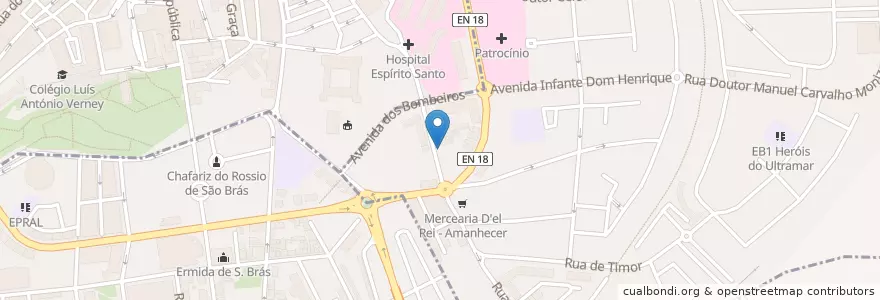 Mapa de ubicacion de EVR-00011 en Португалия, Алентежу, Алентежу-Сентрал, Évora, Évora, Bacelo E Senhora Da Saúde.