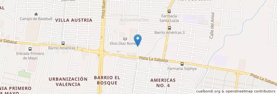 Mapa de ubicacion de Farmanet en Nikaragua, Departamento De Managua, Managua (Municipio).