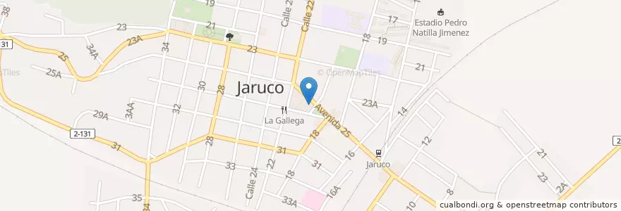 Mapa de ubicacion de Pizzeria Venecia en 쿠바, Mayabeque, Jaruco.