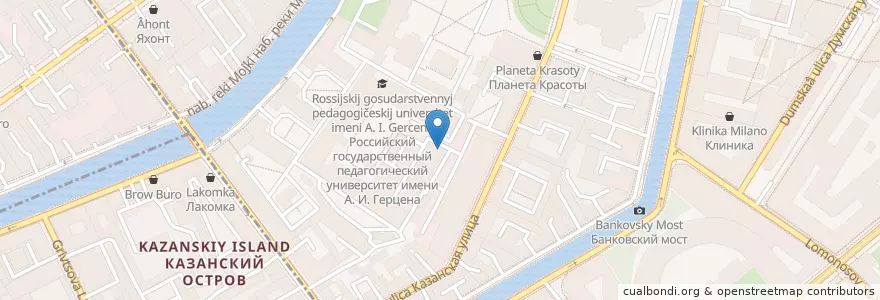 Mapa de ubicacion de Свой голос en Russia, Northwestern Federal District, Leningrad Oblast, Saint Petersburg, Центральный Район, Округ № 78.