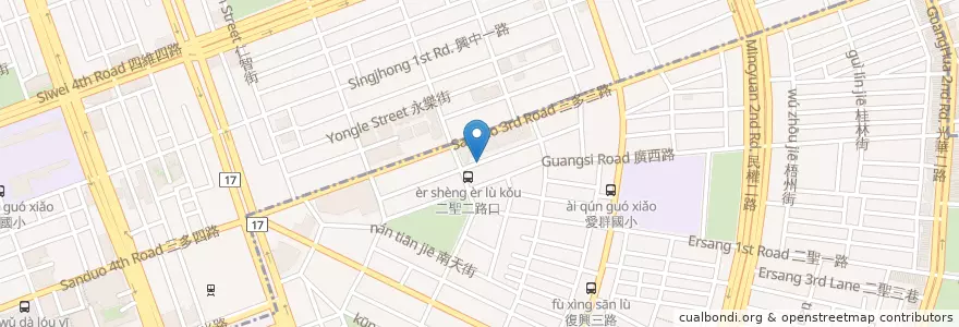 Mapa de ubicacion de 浸信教會 en تايوان, كاوهسيونغ, 苓雅區.