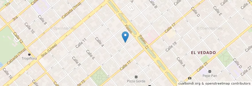 Mapa de ubicacion de Asociación de Autorrealización Paramahansa Yogananda (Yoga) en کوبا, La Habana, Plaza De La Revolución.