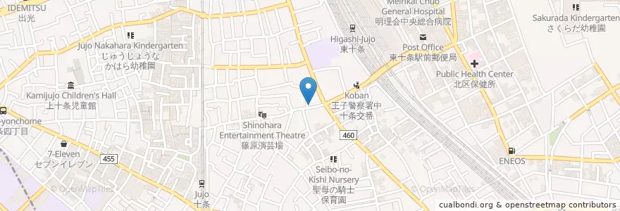 Mapa de ubicacion de KAMA KAMA en Giappone, Tokyo, 北区.