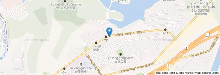 Mapa de ubicacion de 博昱明峰大藥局 en Taiwan, Nuova Taipei, Xizhi.