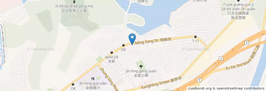 Mapa de ubicacion de 傻師傅湯包 en تایوان, 新北市, 汐止區.