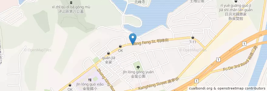 Mapa de ubicacion de 八丼餚 en 台湾, 新北市, 汐止区.