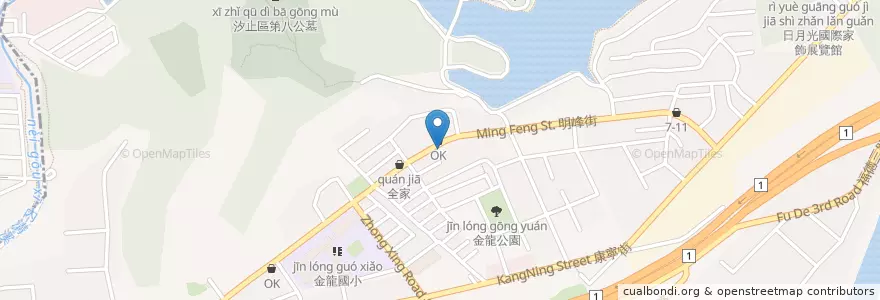 Mapa de ubicacion de 愛宏早餐店 en Taiwan, Neu-Taipeh, Xizhi.