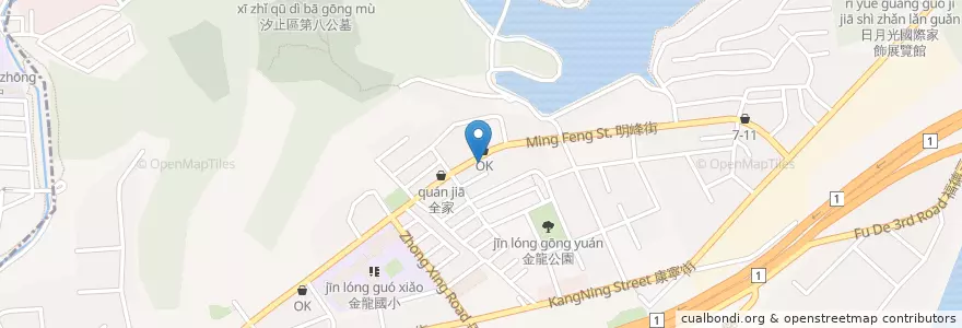 Mapa de ubicacion de 雙雙牙醫診所 en Taiwan, 新北市, 汐止區.