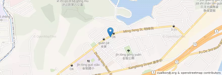 Mapa de ubicacion de 雙雙小兒專科診所 en تایوان, 新北市, 汐止區.