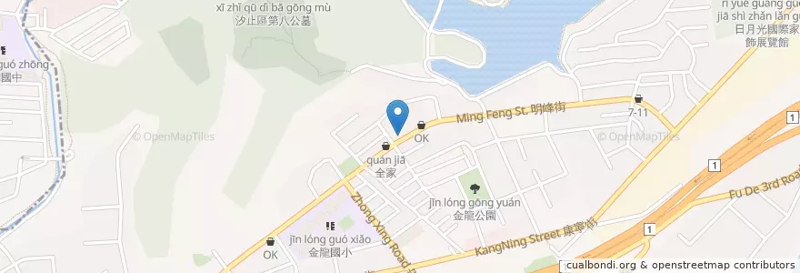 Mapa de ubicacion de 黃家涼麵 en Taiwan, Nuova Taipei, Xizhi.