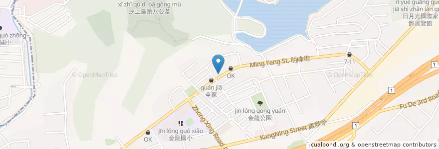 Mapa de ubicacion de 美玉美早餐店 en 台湾, 新北市, 汐止区.