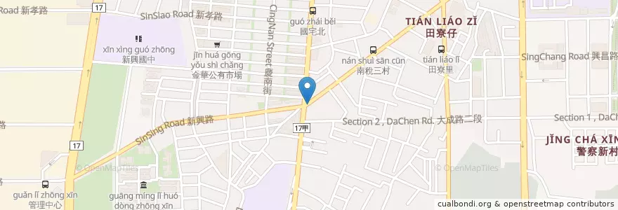 Mapa de ubicacion de PIZZA HUT必勝客 台南金華店 en Taiwán, 臺南市, 南區.
