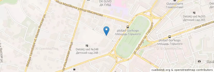 Mapa de ubicacion de Бакинская уица en Russia, Circondario Federale Del Volga, Нижегородская Область, Городской Округ Нижний Новгород.