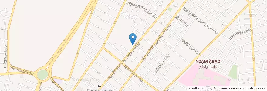 Mapa de ubicacion de درمانگاه گرگان en Irão, Teerã, شهرستان تهران, Teerã, بخش مرکزی شهرستان تهران.