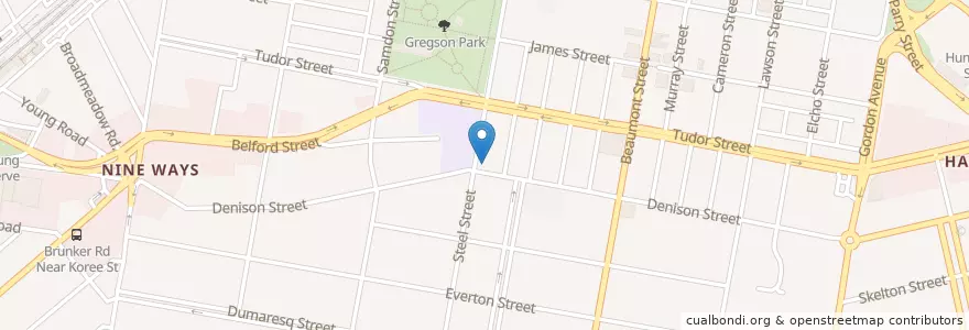 Mapa de ubicacion de Hotel Bennett en Australien, Neusüdwales, Newcastle City Council, Newcastle-Maitland.