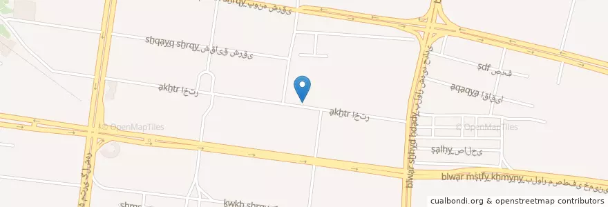 Mapa de ubicacion de بهنام en 伊朗, استان البرز, شهرستان کرج, بخش مرکزی شهرستان کرج, کرج.