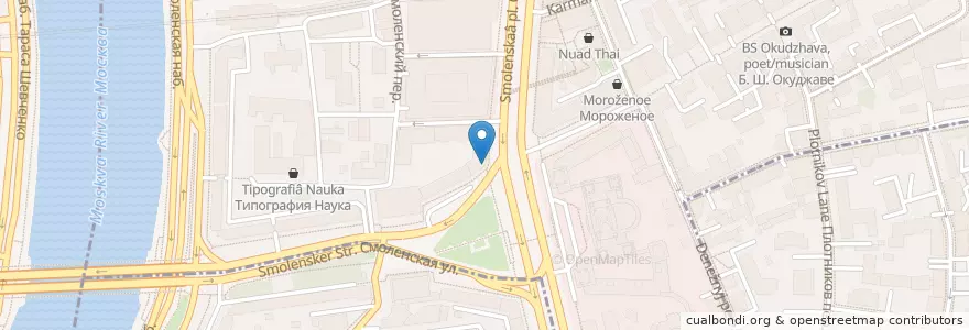 Mapa de ubicacion de Хлеб Насущный en Russie, District Fédéral Central, Moscou, Центральный Административный Округ, Район Арбат.