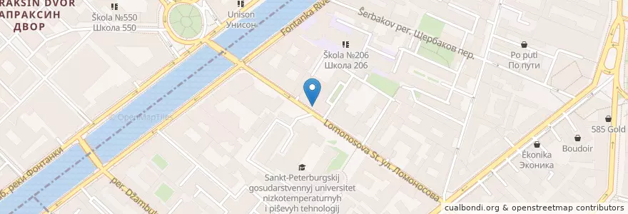 Mapa de ubicacion de Basil en Russia, Северо-Западный Федеральный Округ, Oblast' Di Leningrado, San Pietroburgo, Центральный Район.