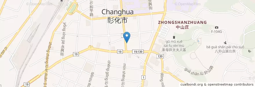 Mapa de ubicacion de 韓碧樓 en 台湾, 台湾省, 彰化県, 彰化市.