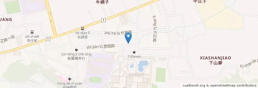 Mapa de ubicacion de 福田屋咖喱 en Taiwan, 臺灣省, Changhua, 彰化市.