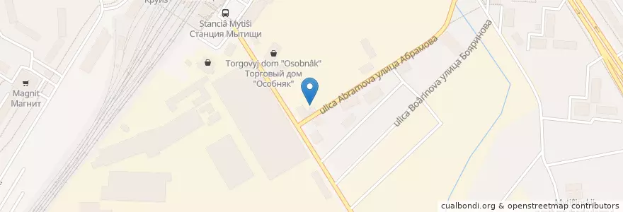 Mapa de ubicacion de Отделение связи №141009 en Rússia, Distrito Federal Central, Oblast De Moscou, Городской Округ Мытищи.