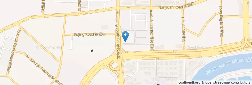 Mapa de ubicacion de 點都德 en 中国, 广东省, 深圳市, 福田区.