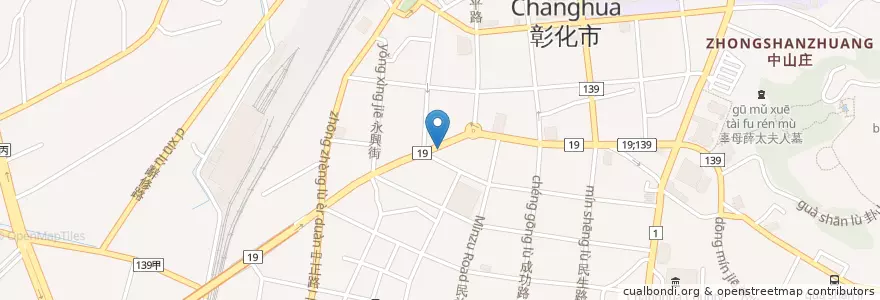 Mapa de ubicacion de 李武波診所 en Taiwan, Taiwan Province, Changhua County, Zhanghua City.