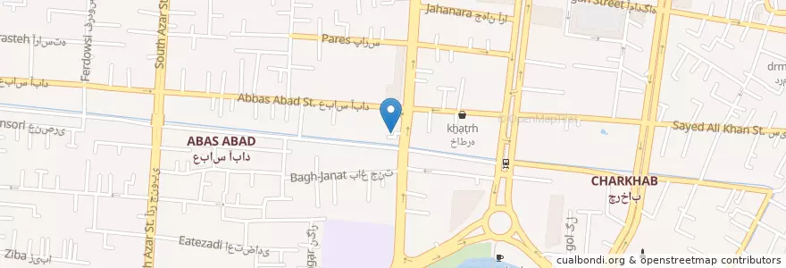 Mapa de ubicacion de ساختمان پزشکان سپهر en イラン, エスファハーン, شهرستان اصفهان, بخش مرکزی شهرستان اصفهان, اصفهان.