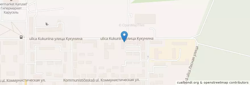 Mapa de ubicacion de Новомосковск 301659 en Rusia, Distrito Federal Central, Óblast De Tula, Городской Округ Новомосковск.