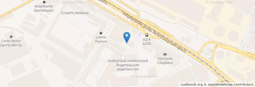 Mapa de ubicacion de Московский городской открытый колледж en Russie, District Fédéral Central, Moscou, Юго-Восточный Административный Округ, Южнопортовый Район.